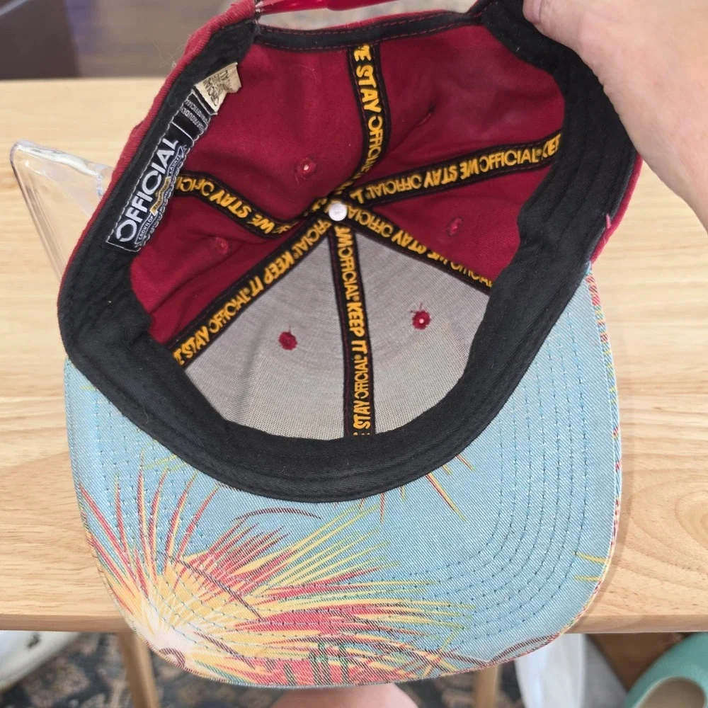 Official Crown of Snapback California Republic Bear Flag Flat Bill Hat Red Blue